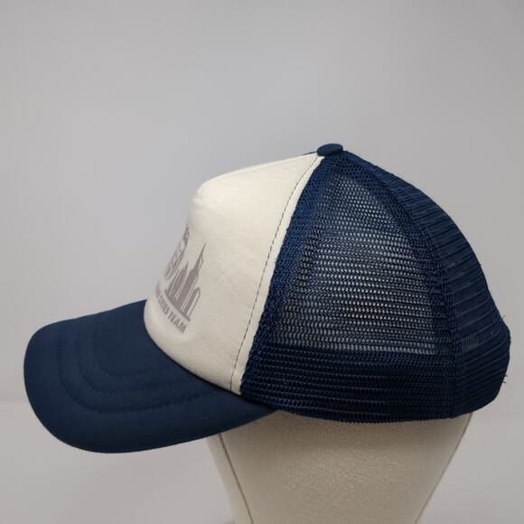 St. Marks Future Cities Team Snapback Trucker Hat Blue One Size Mesh Back - Picture 3 of 10